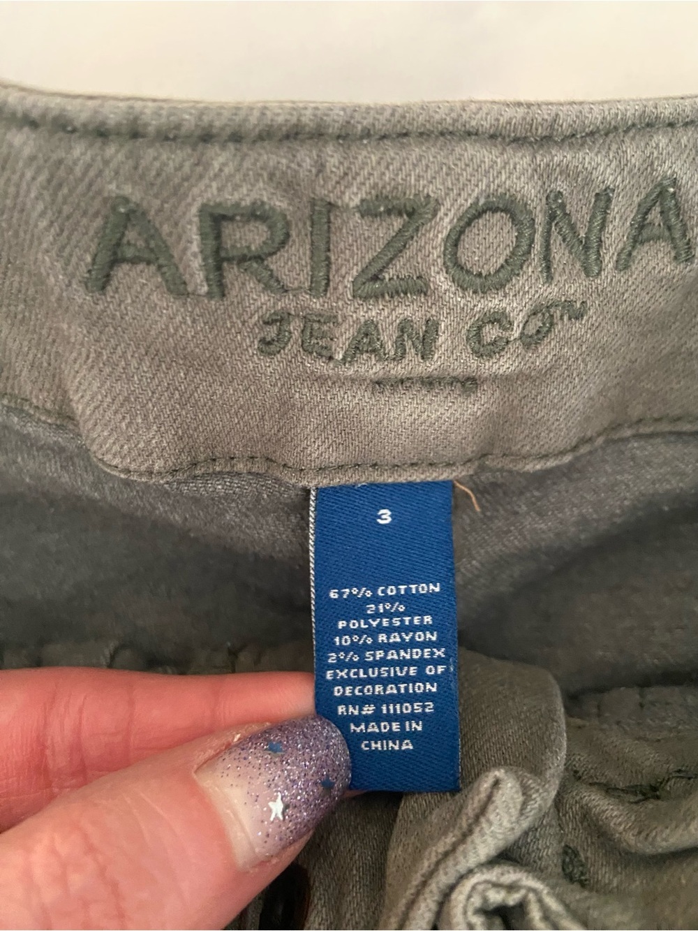 ARIZONA GREEN SHORTS SIZE 3 - Picture 6 of 6